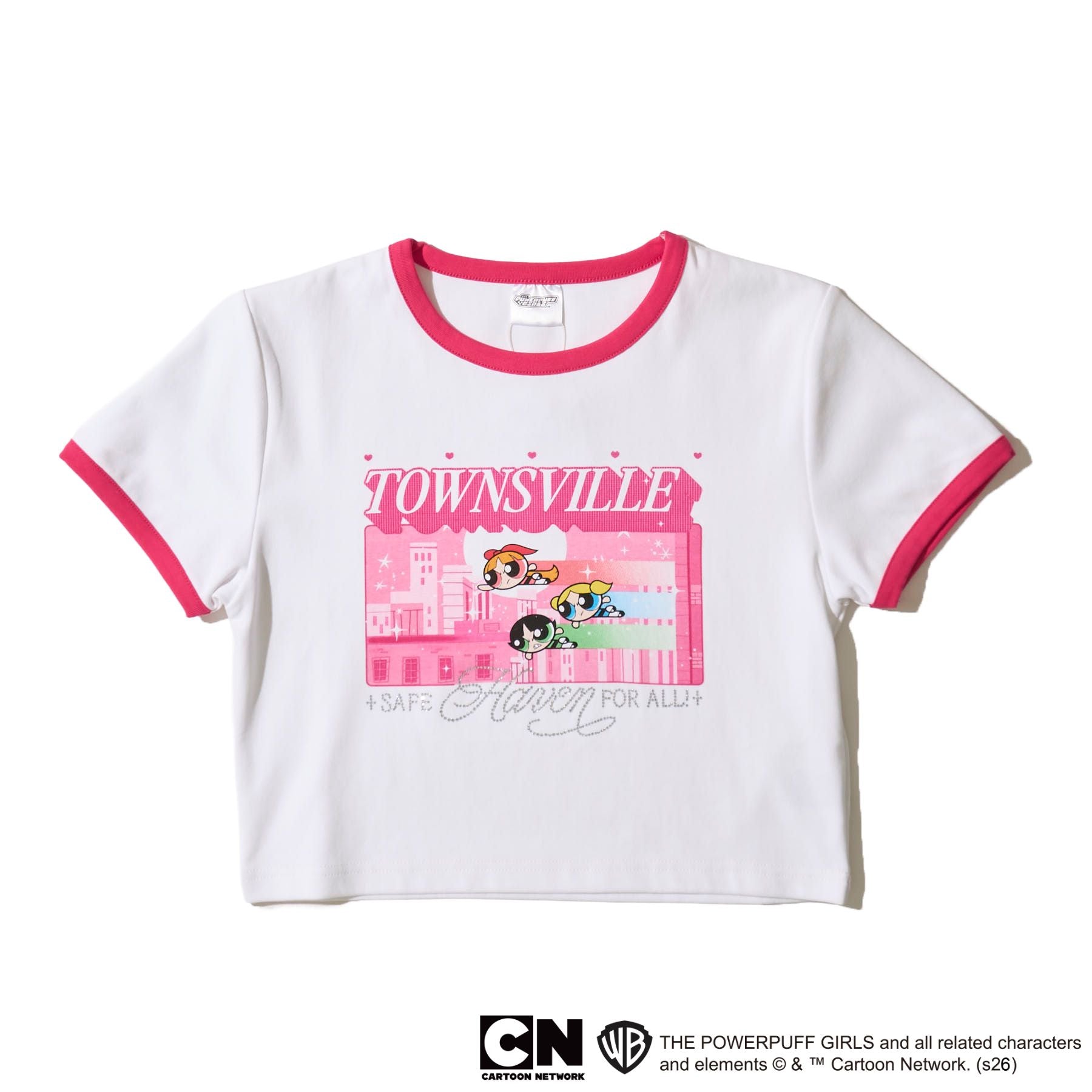 ラインストーンリンガークロップドTシャツ – pixium