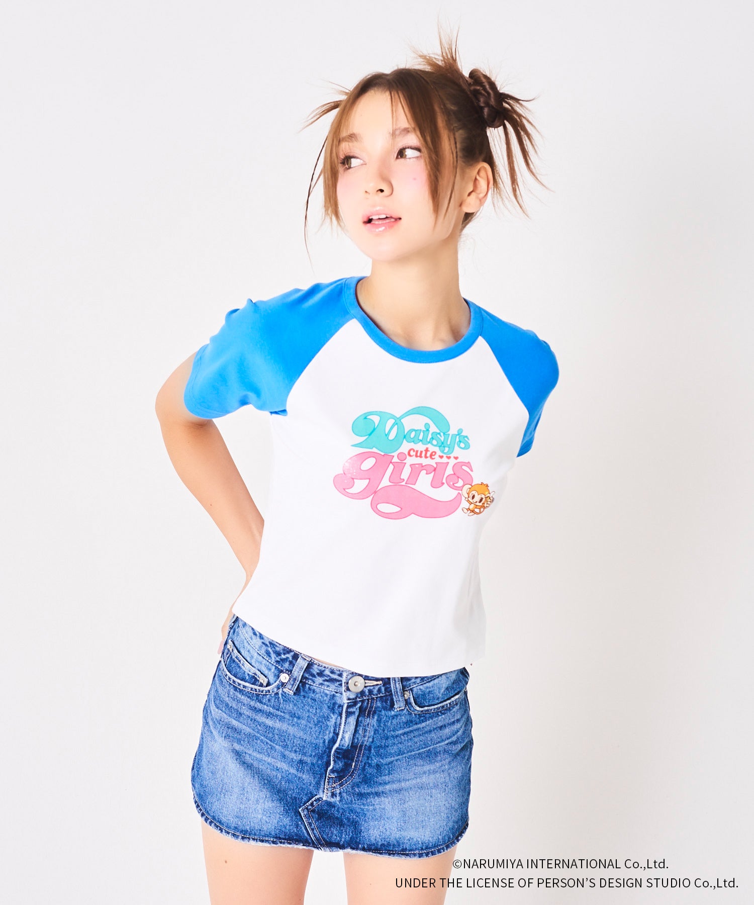 ラグランクロップドTシャツ – PIXIUM