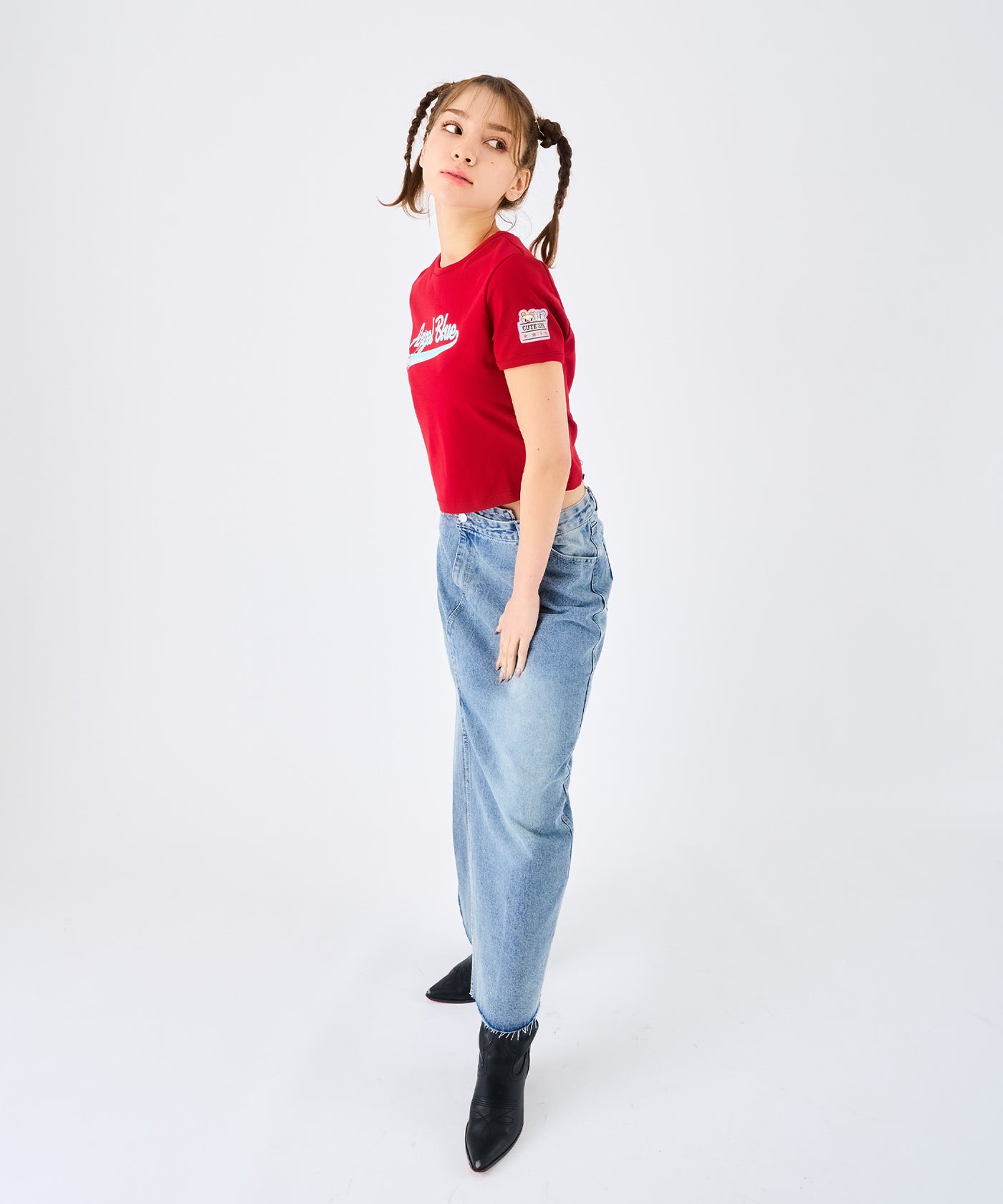 ANGEL BLUE｜エンジェルブルー 35周年クロップドTシャツ