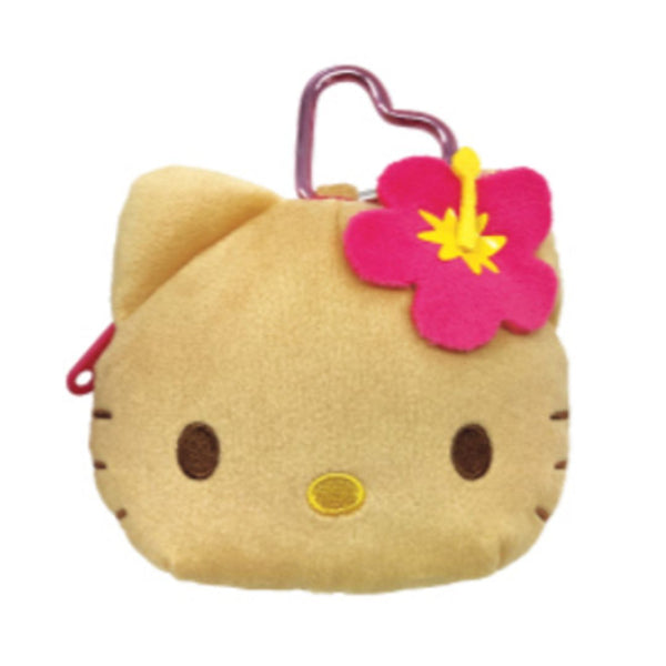 【日焼けキティ】カラビナ付きぬいぐるみファスナー