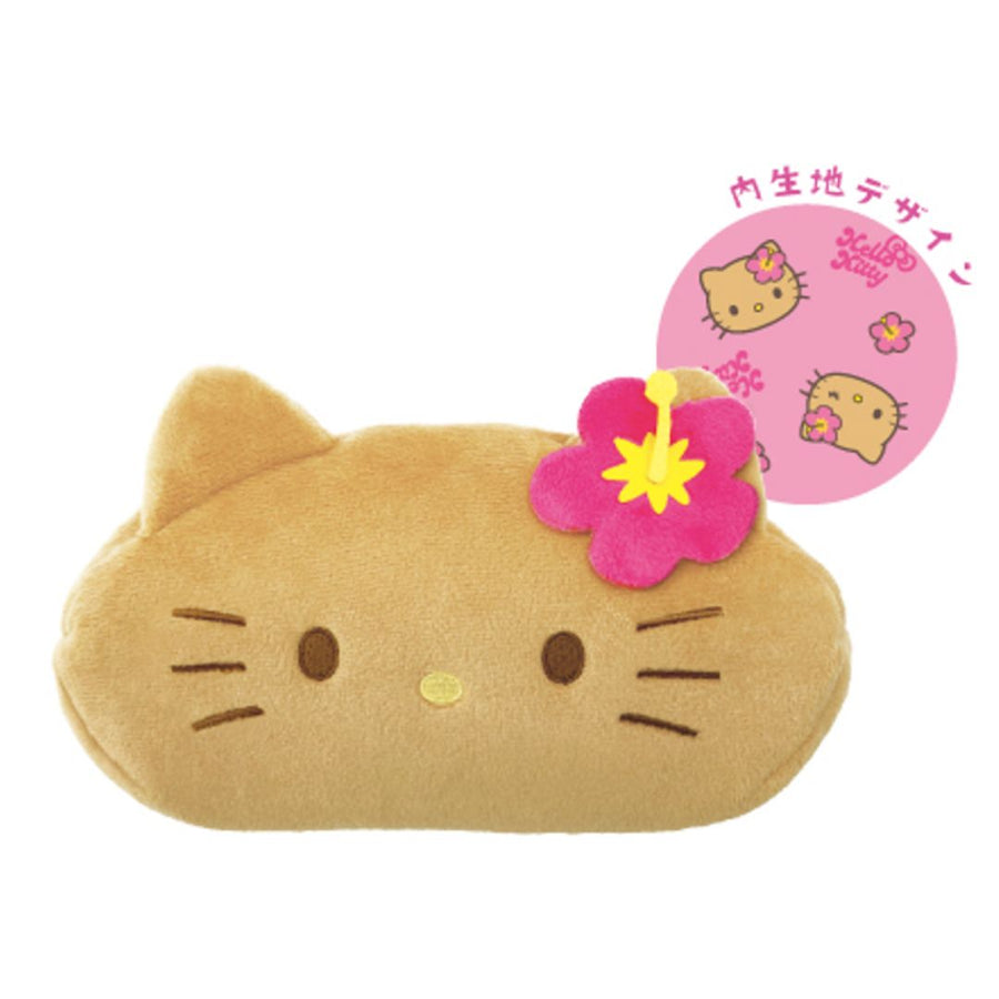 【日焼けキティ】ぬいぐるみフェイスペンポーチ