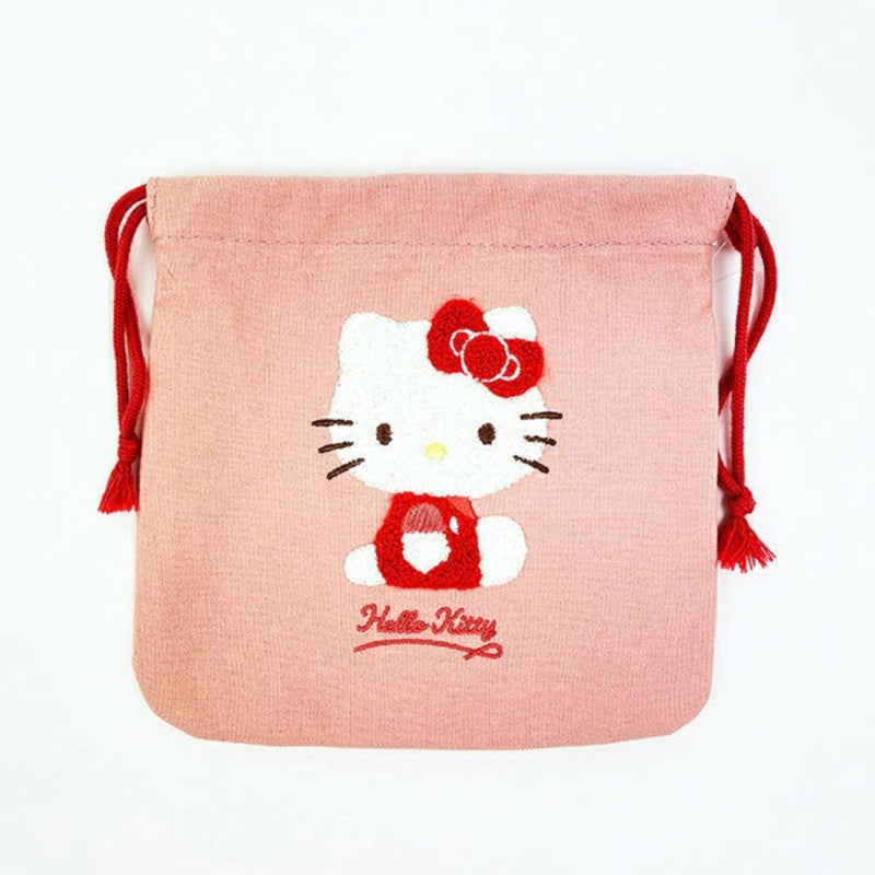 【サンリオ】サガラ刺繍巾着ポーチ