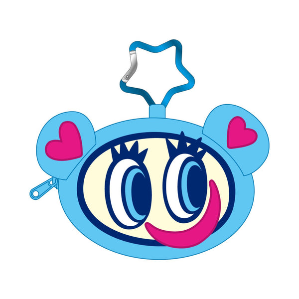 エンジェルブルー カラビナ付きぬいぐるみファスナー