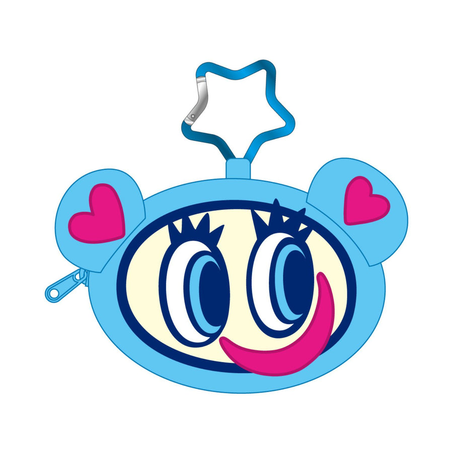 エンジェルブルー カラビナ付きぬいぐるみファスナー