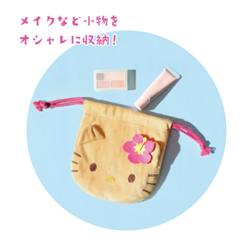 【日焼けキティ】ぬいぐるみ巾着