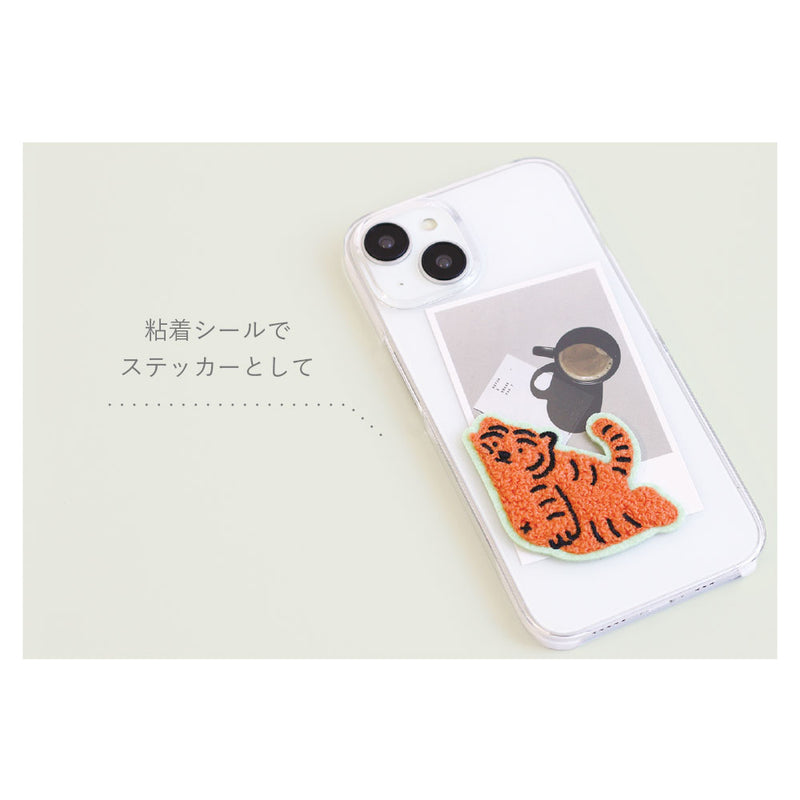 モコモコ刺繍ステッカー