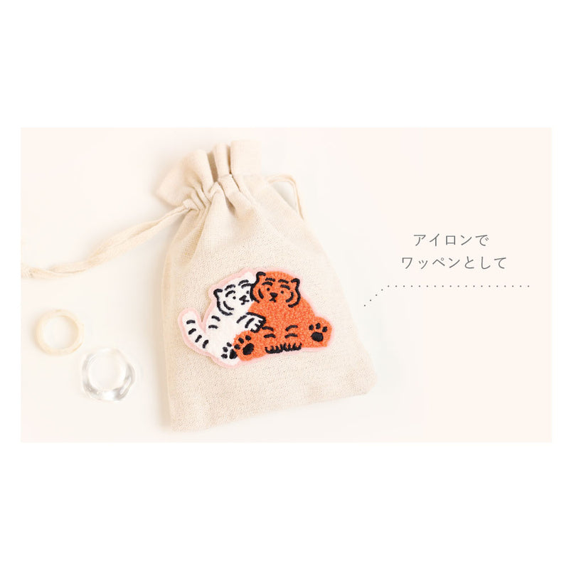 モコモコ刺繍ステッカー