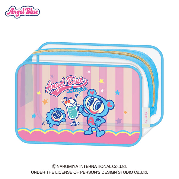 【期間限定10％OFF】エンジェルブルー クリアボックスペンケース