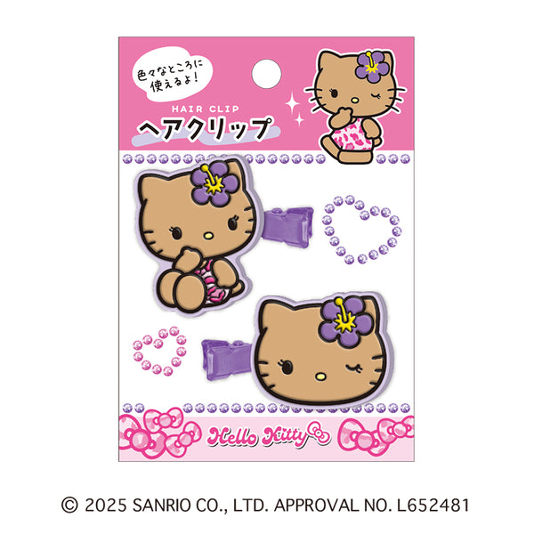【日焼けキティ】ヘアクリップ