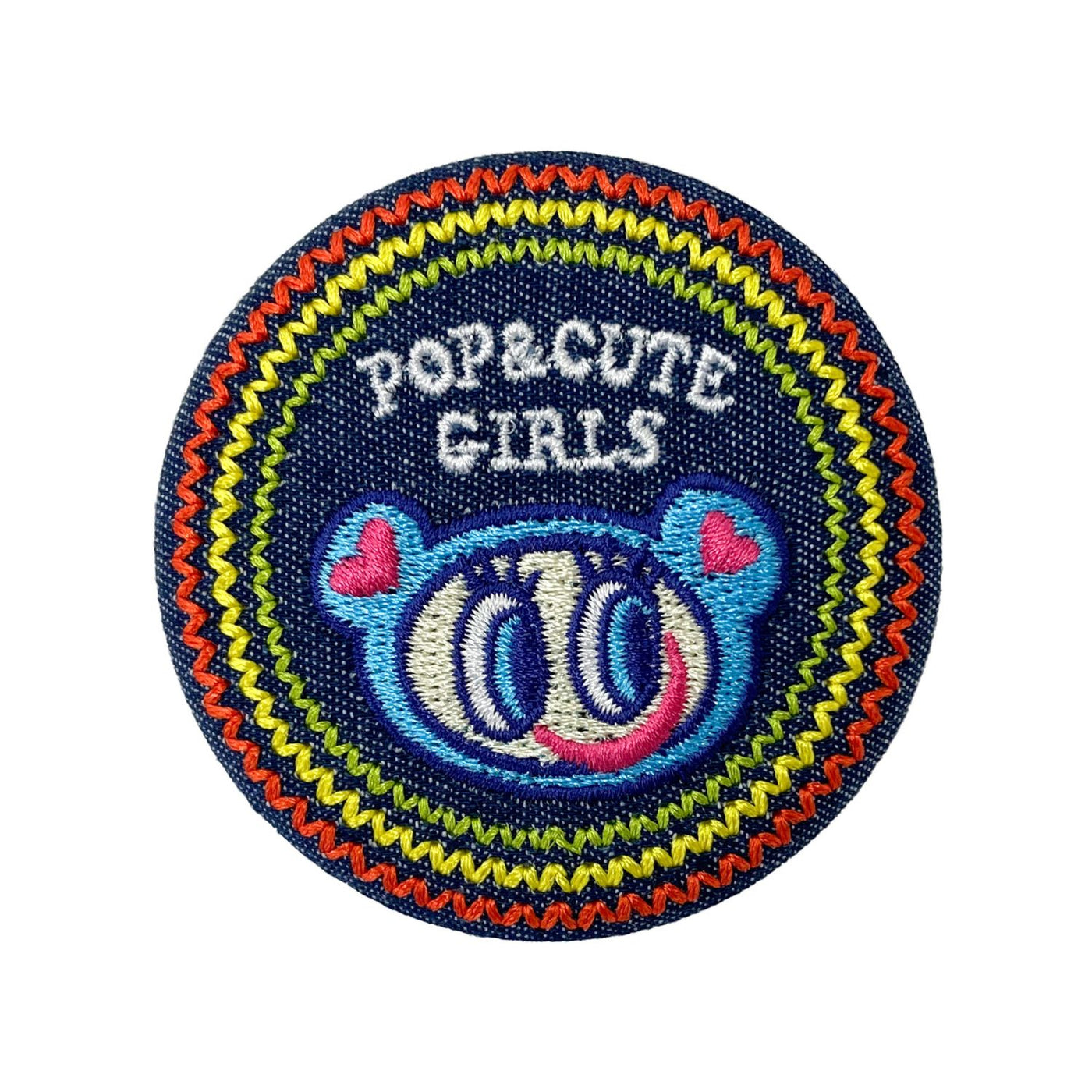 エンジェルブルー シークレットデニム刺繍缶バッジ – PIXIUM