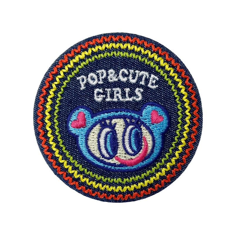 エンジェルブルー シークレットデニム刺繍缶バッジ