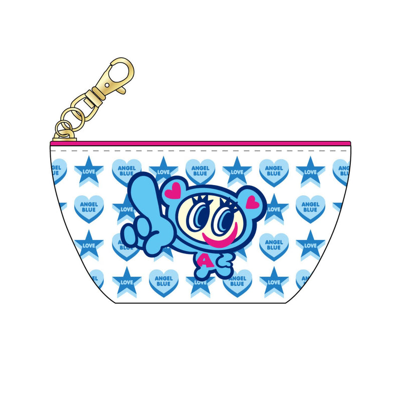 【期間限定10％OFF】エンジェルブルー 三角ミニポーチ