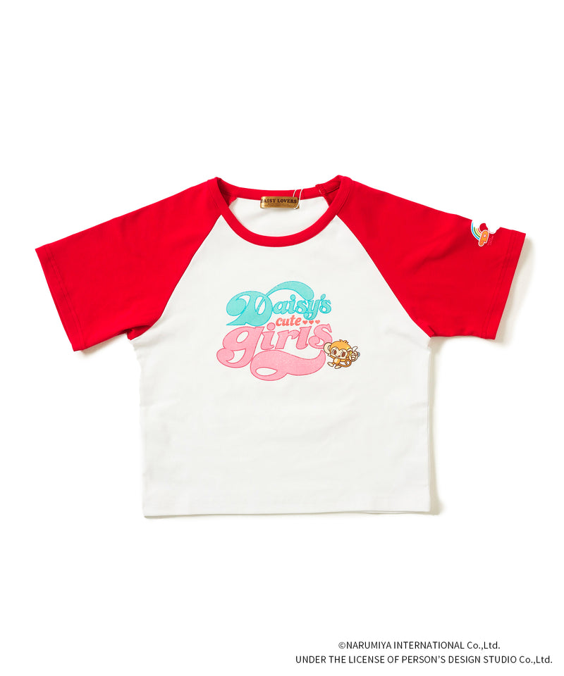 ラグランクロップドＴシャツ