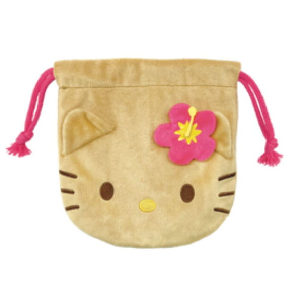 【日焼けキティ】ぬいぐるみ巾着