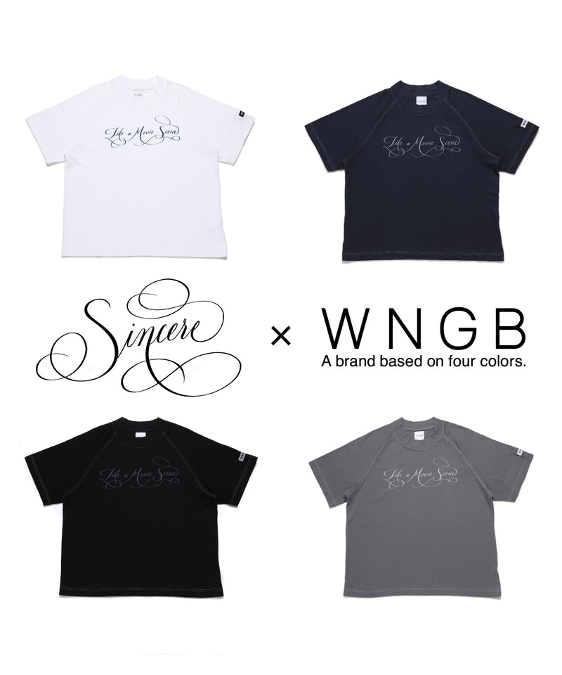 WNGB｜Sincere×WNGB Collaboration T-shirt02 メンズ レディース T